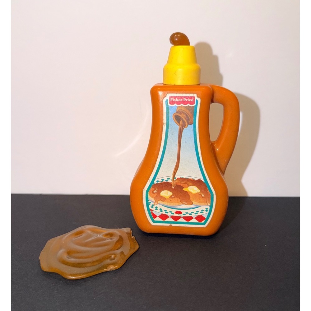 Vintage Fisher Price Fun with Food Syrup Bottle Set Toy Kitchen 80's